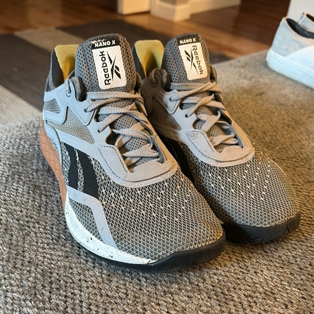 Reebok Nano X Gray and Black Athletic Shoes